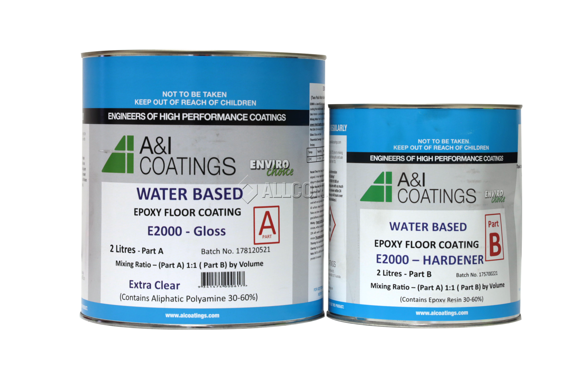 Enviroset 2000 Gloss Water Based Epoxy 4L