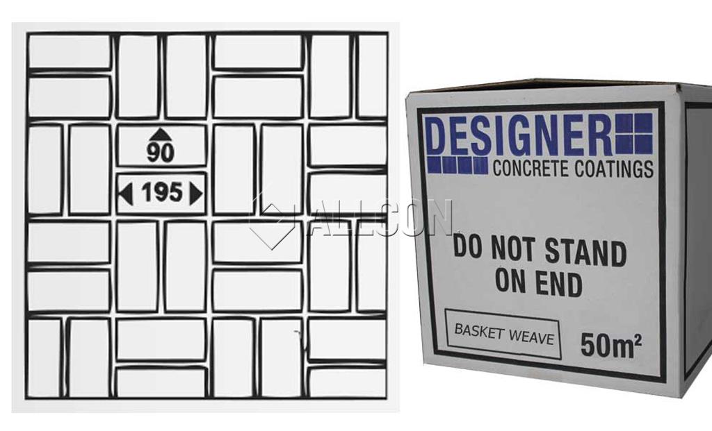 Designer Basket Weave Stencil – 50m