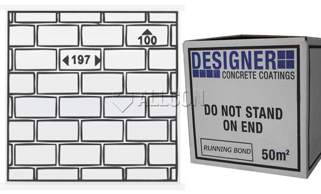 Designer Running Bond Stencil – 50m