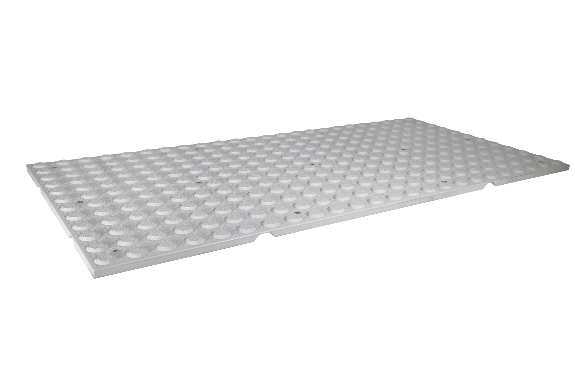 1200x600mm FRP Hazard Cast In Place Tactile – White