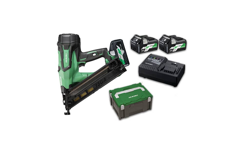 Hitachi nail best sale gun combo