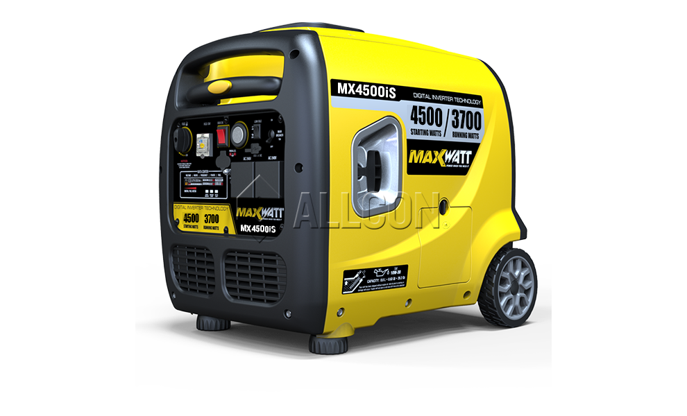 Max Watt 4500W Petrol Inverter Generator - Allcon