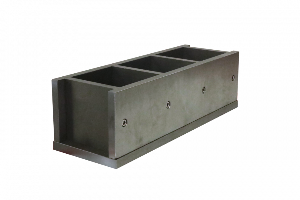 3-Gang 75mm Grout Cube Mould