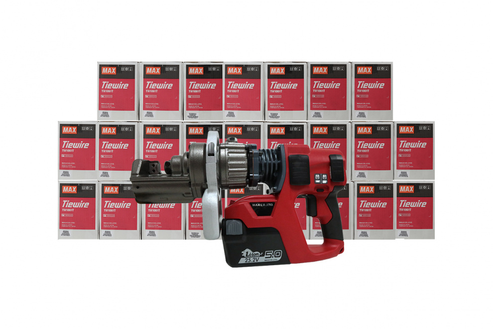 25 Boxes of TW1061T Wire & Receive a Free PJRC160 Cordless Rebar Cutter