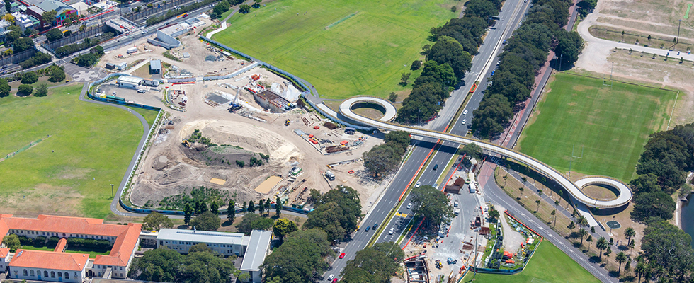 SYDNEY LIGHT RAIL PROJECT, MOORE PARK, NSW