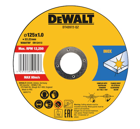 125mm (5'') Ultra Thin Metal Cut Off Blade - Box of 10